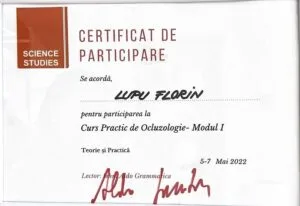 Dr. Lupu - Curs Practic de Ocluzologie Modul I (Mai 2022)