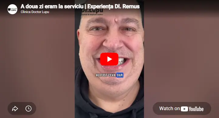 A doua zi eram la serviciu | Experiența Dl. Remus