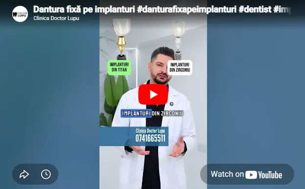 Dantura fixă pe implanturi