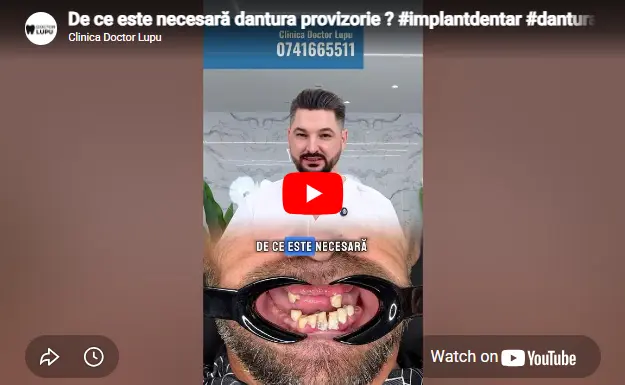 De ce este necesară dantura provizorie?