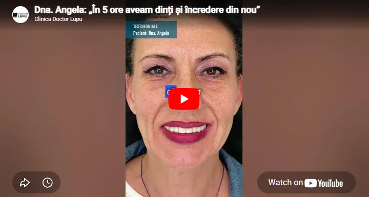 Dna. Angela: „În 5 ore aveam dinți și încredere din nou”