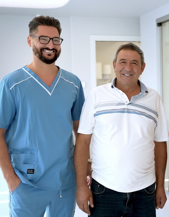 Dr. Lupu după tratament alături de dl. Vamă
