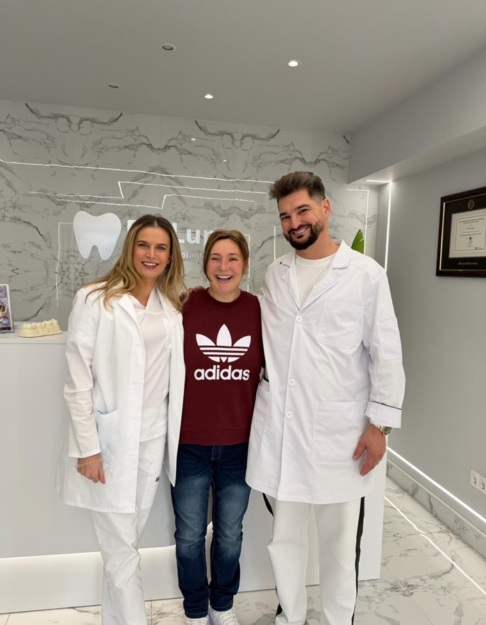 Dr. Lupu după tratament alături de dna. Denisa